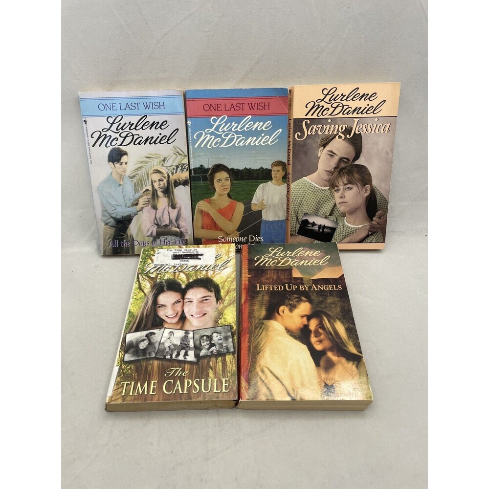 Vintage 1990s Lurlene McDaniel Angels Saving Jessica Time Capsule Wish 5 Books
